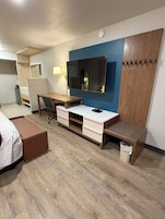 Desk, blackout drapes, free WiFi, bed sheets