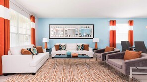 Smart TV, video games, DVD player, table football