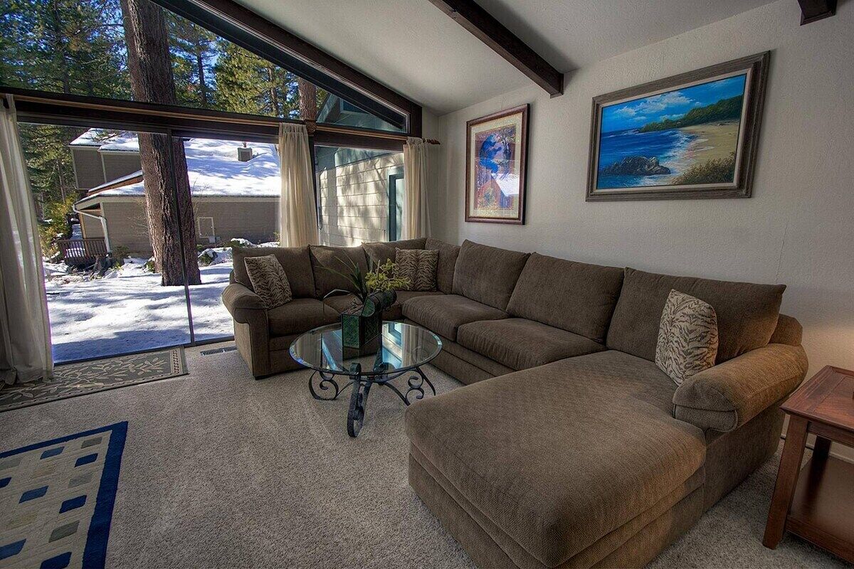 TV, fireplace, books