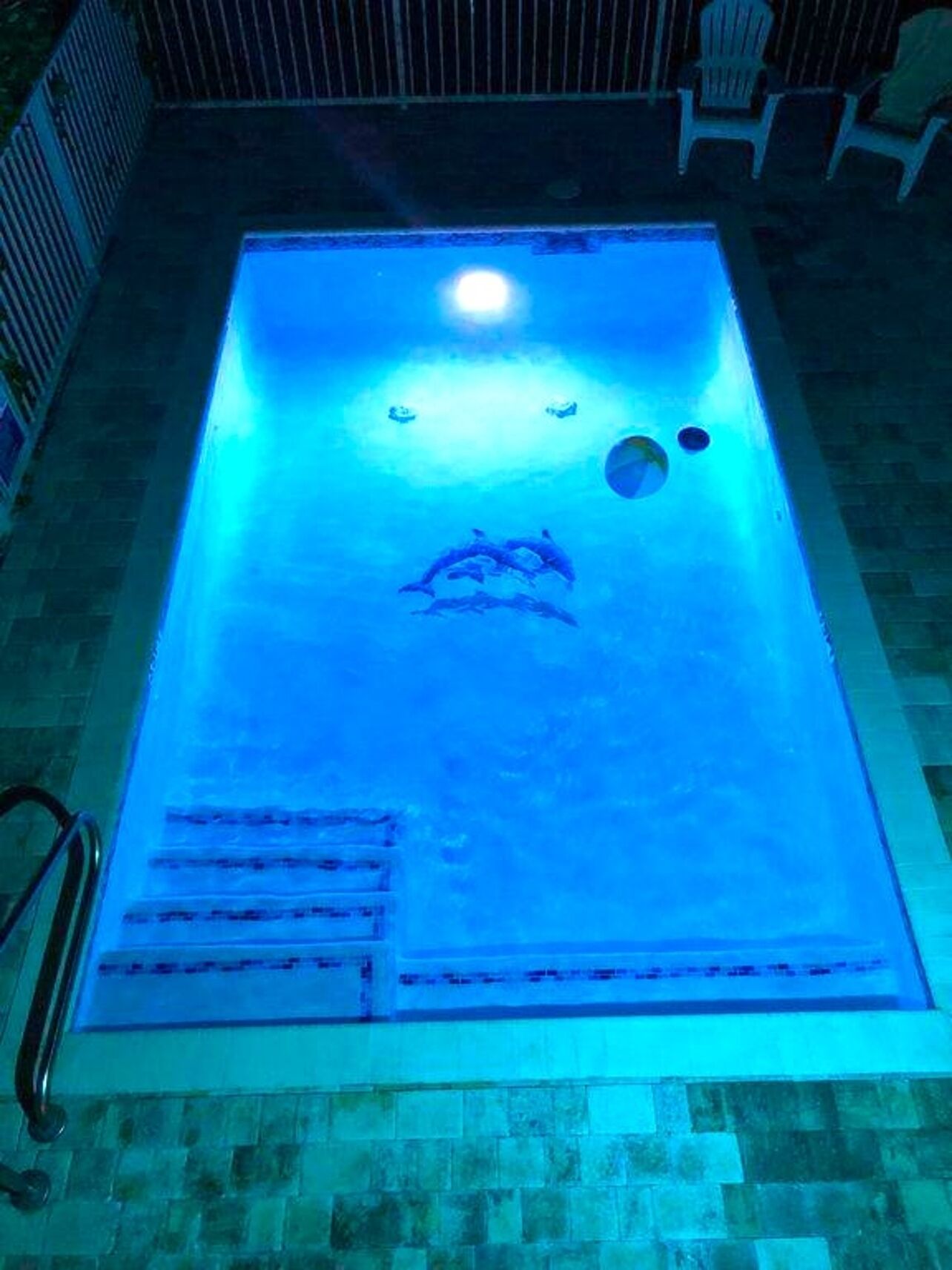 A heated pool