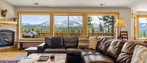 Télévision, cheminée, console de jeux vidéo