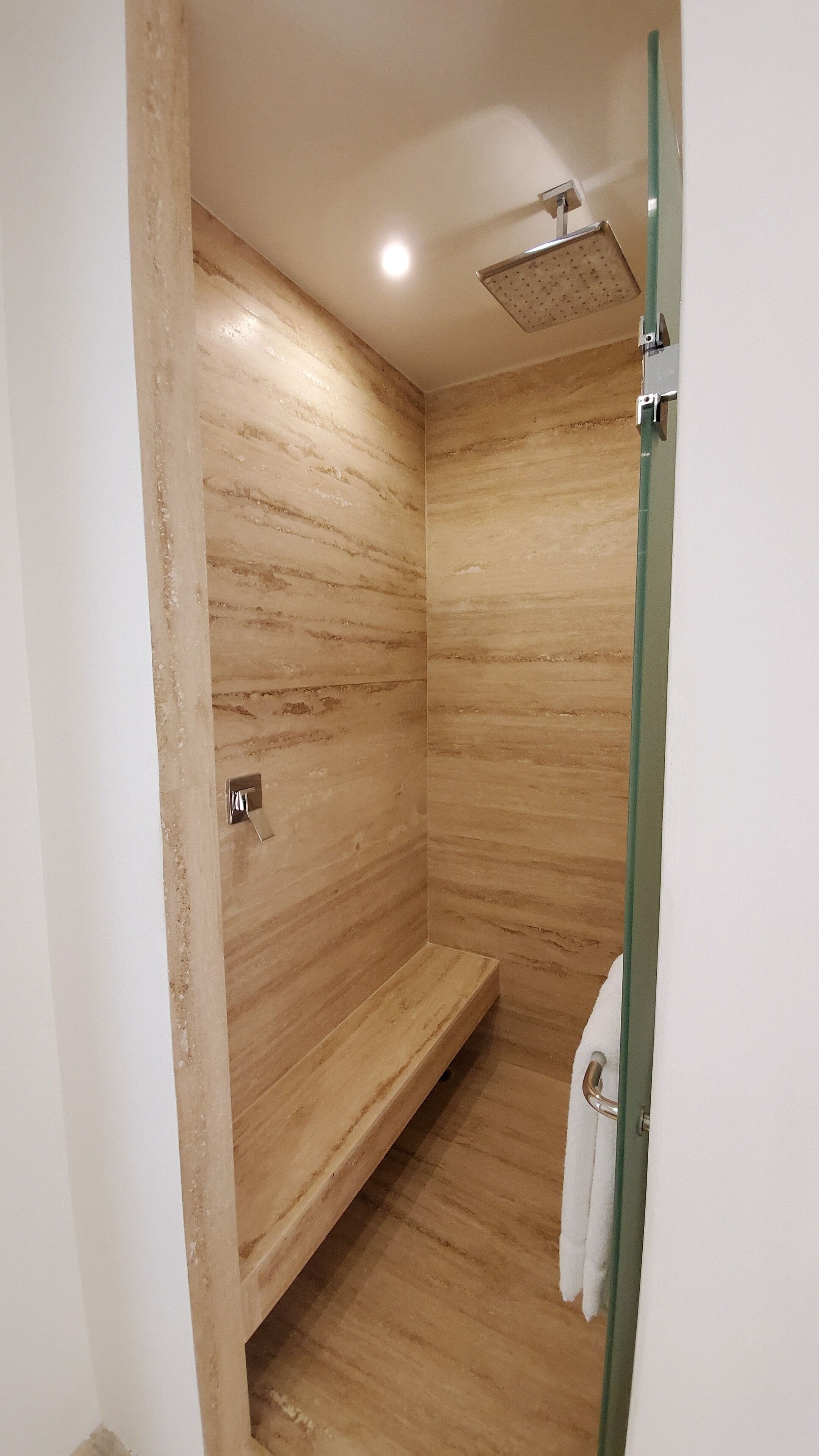 standard room (no view & no balcony) | bathroom | shower, rainfall showerhead, free toiletries, hair dryer