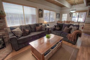 TV, books - Cozy Mt. Hideaway | Adorable Tahoe A-Frame Cabin | IVH0622 (Incline Village)