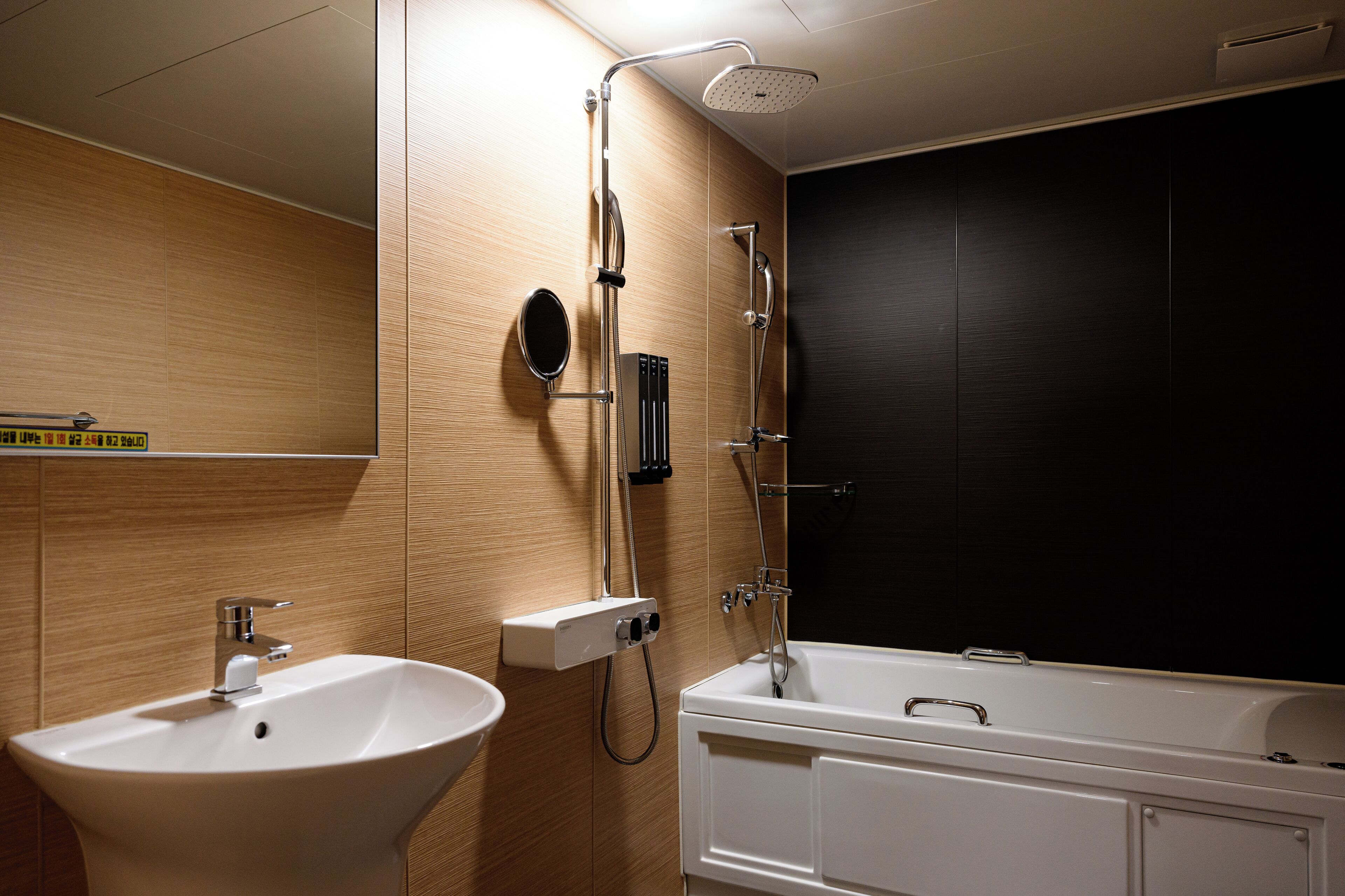 royal room | bathroom | shower, hair dryer, slippers, bidet