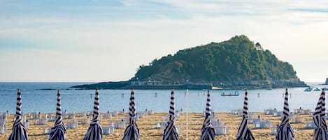 Vlak bij het strand