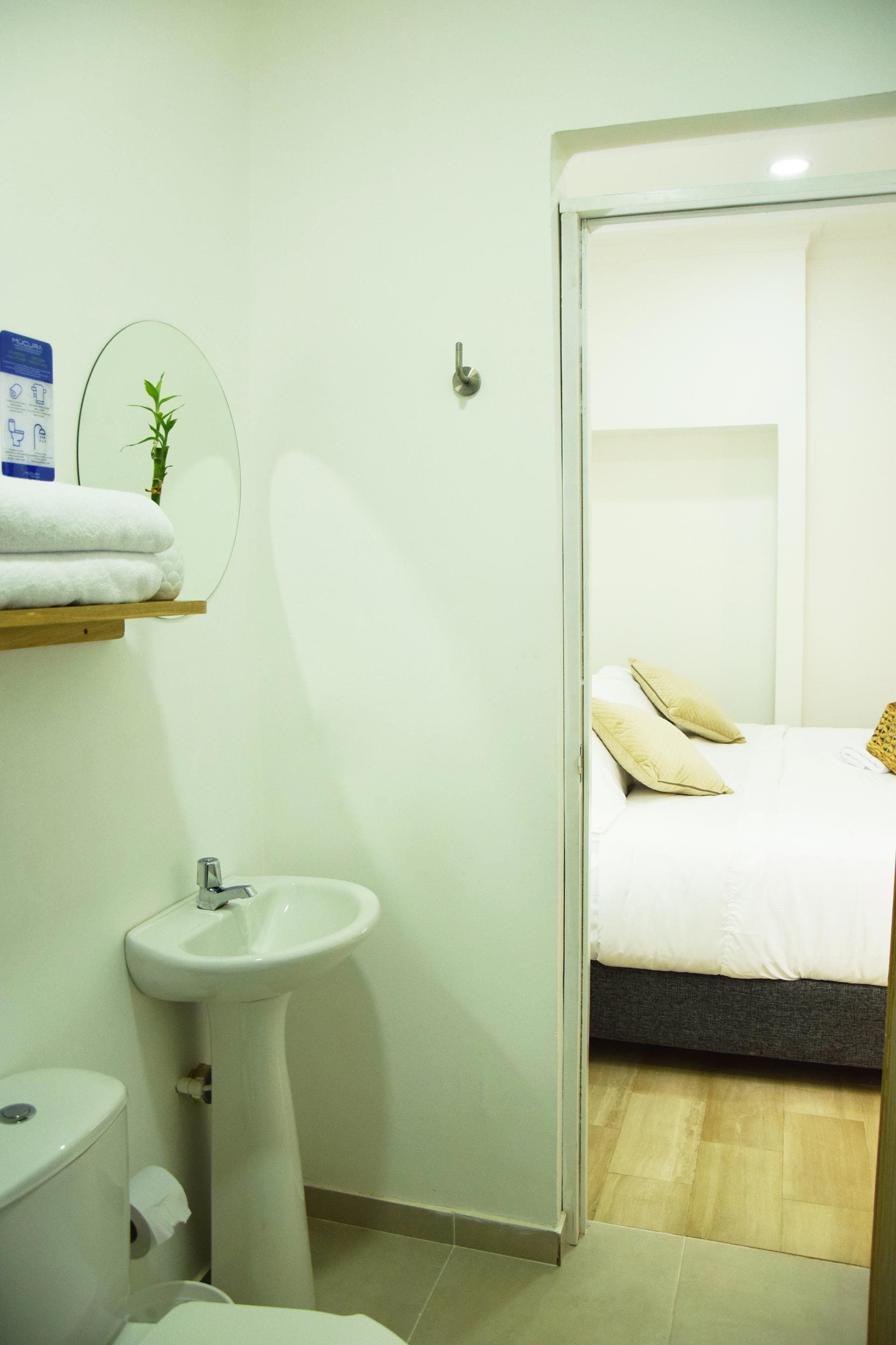 elite triple room, 1 king bed with sofa bed, non smoking | bathroom | shower, free toiletries, hair dryer, towels