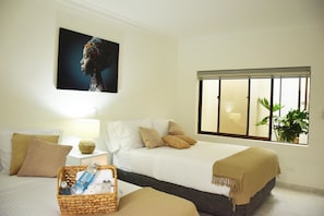 Deluxe Double Room, 2 Double Beds, Non Smoking, Garden Area