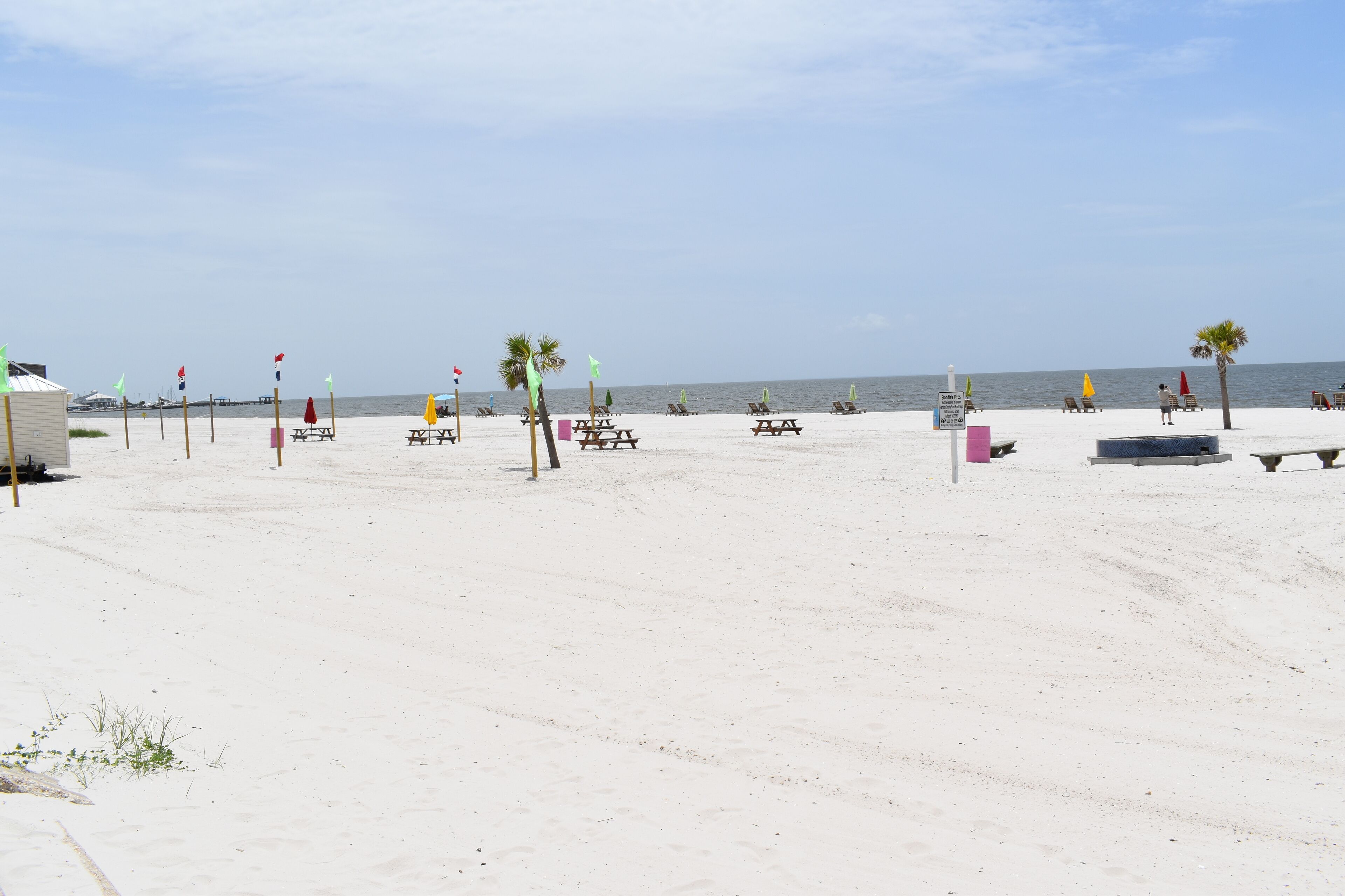 Sun loungers, beach towels
