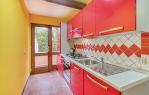 Kühlschrank, Mikrowelle, Herdplatte, Geschirrspüler