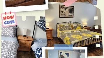 4 slaapkamers, een strijkplank/strijkijzer, gratis wifi, beddengoed