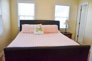 3 bedrooms, iron/ironing board, travel cot, WiFi