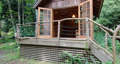 Dog-friendly home with deck, firepit & sound views