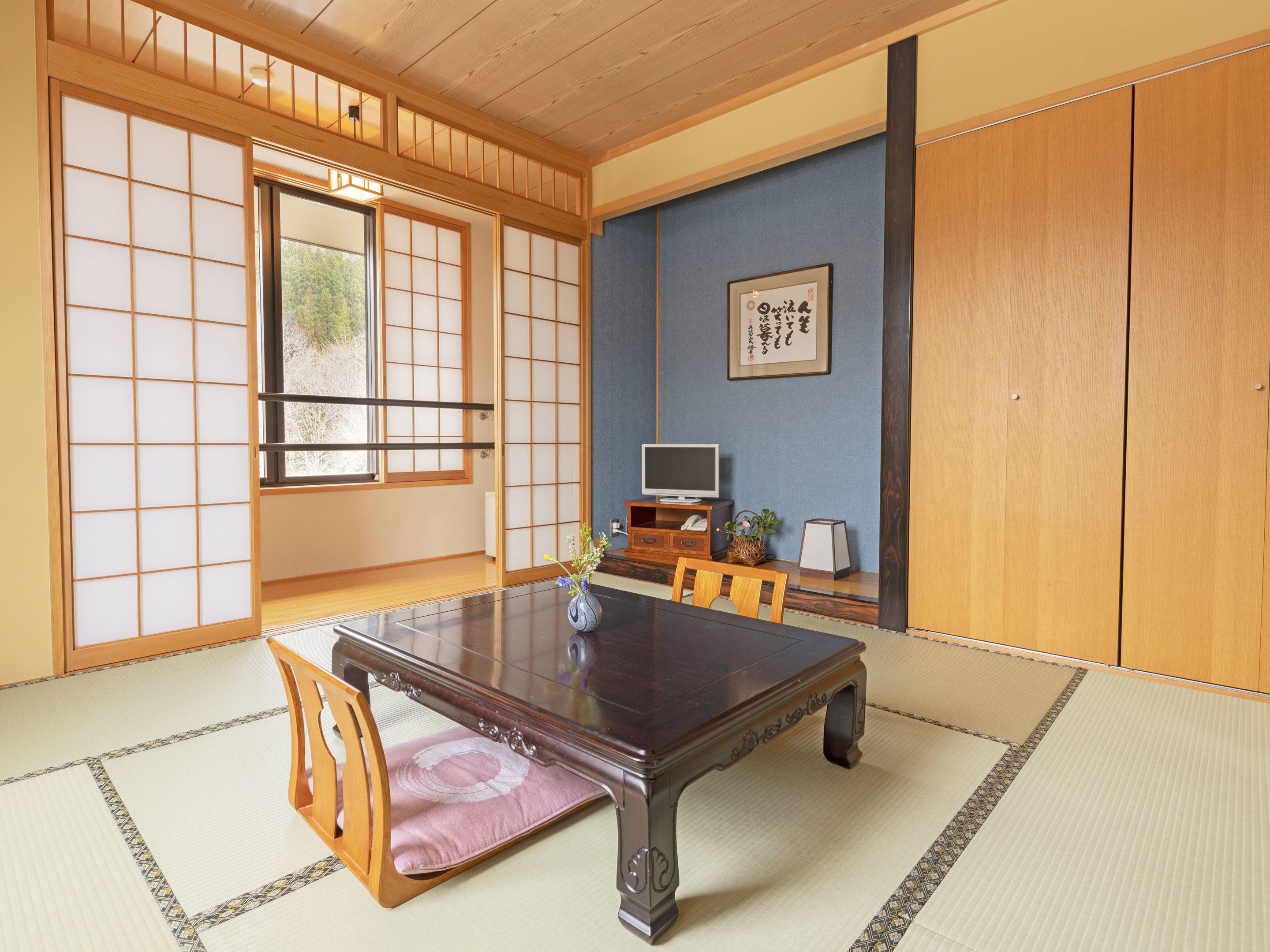 Quadrupla Tradizionale, non fumatori, bagno condiviso (Japanese Style) | Una cassaforte in camera, una scrivania, Wi-Fi gratuito, lenzuola