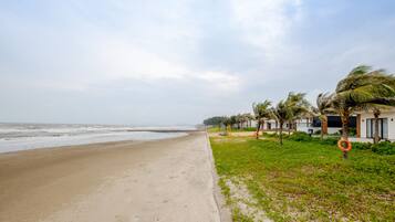 Private beach, free beach shuttle