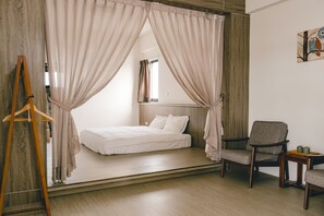Quarto casal luxo (302) | 1 quarto, cortinas blackout, Wi-Fi de cortesia, roupa de cama