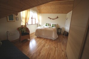 Premium bedding, down comforters, blackout drapes, soundproofing