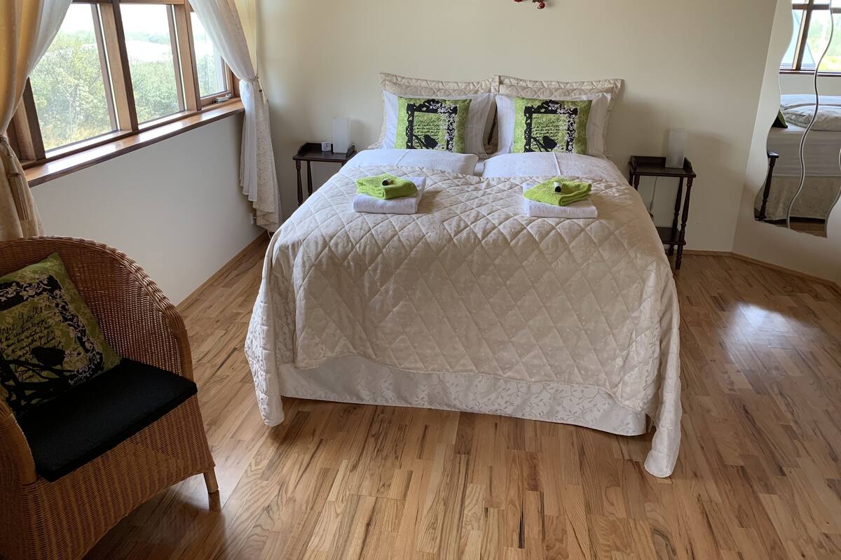 Premium bedding, down comforters, blackout drapes, soundproofing