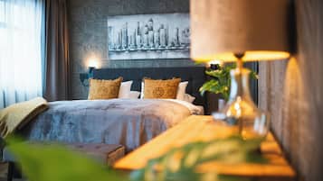 Deluxe-Zimmer | Verdunkelungsvorhänge, kostenloses WLAN, Bettwäsche