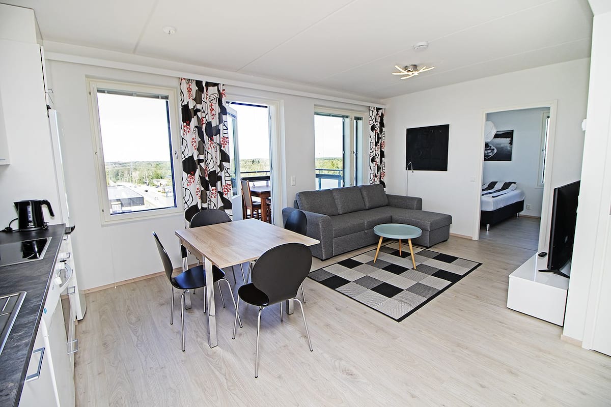 Pro Apartments 1, Sauna (Meijerinkatu 8 A 59) | Luxe beddengoed, geluiddichte muren, een strijkplank/strijkijzer