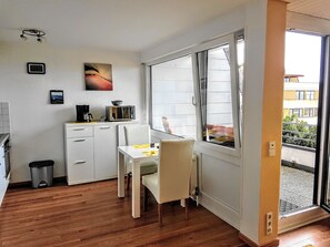 Apartment, 1 Bedroom, Non Smoking, Terrace | In-room dining - Apartment Seeblick (Meersburg)