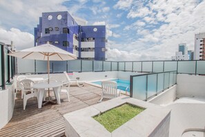 Outdoor pool - PIP201 Cozy flat in Boa Viagem 4 people. (Recife)