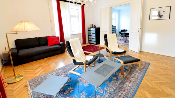 Apartment, 2 Bedrooms | Living room - Flat with parking space at Schönbrunn (Vienna)