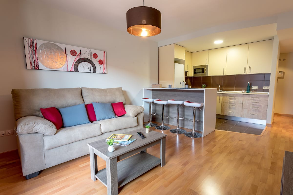 Apartment, 1 Bedroom | Living area | Flat-screen TV
