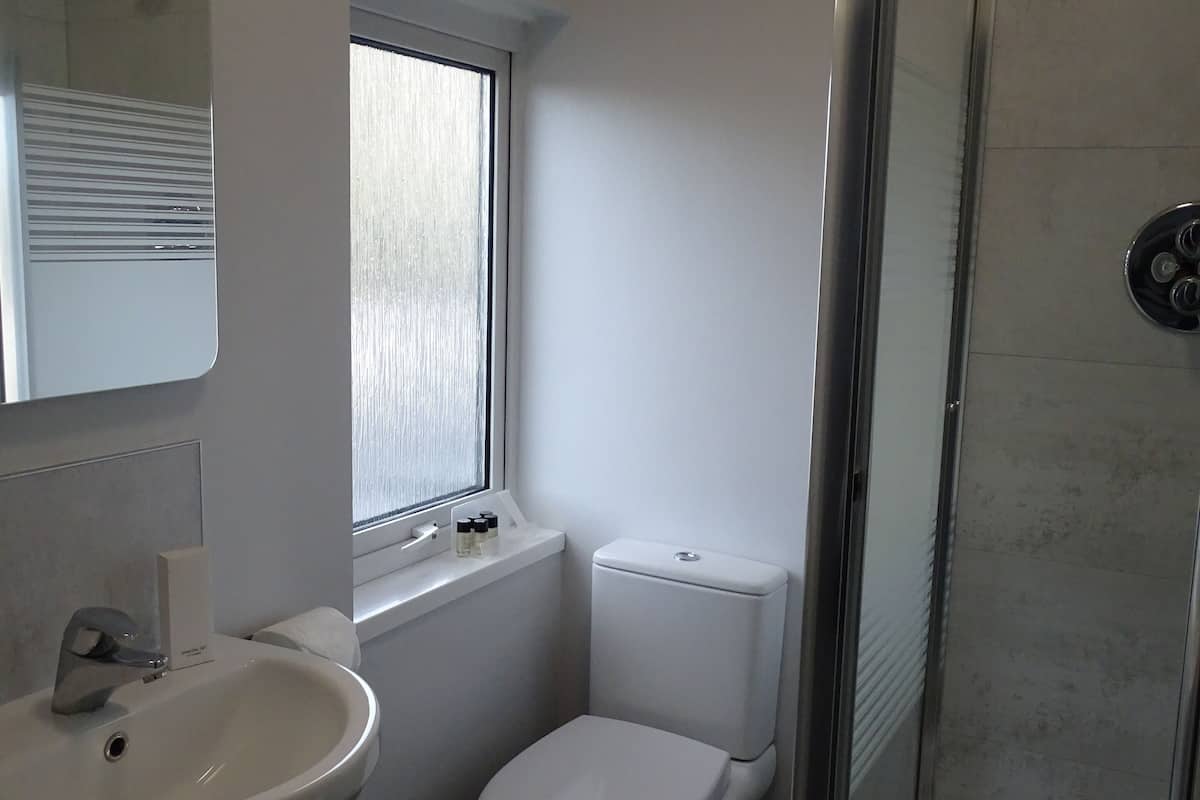 double room | bathroom | shower, free toiletries, hair dryer, towels