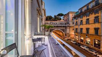 Doppia Executive, balcone, vista città | Biancheria in cotone egiziano, biancheria da letto di alta qualità