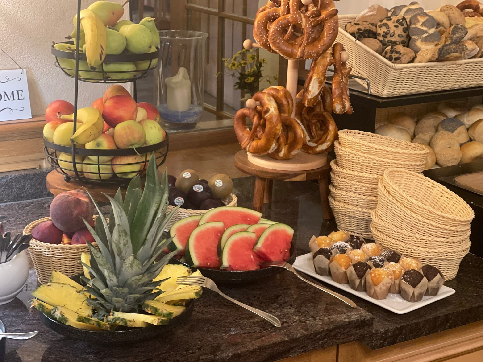 daily buffet breakfast (eur 15 per person)