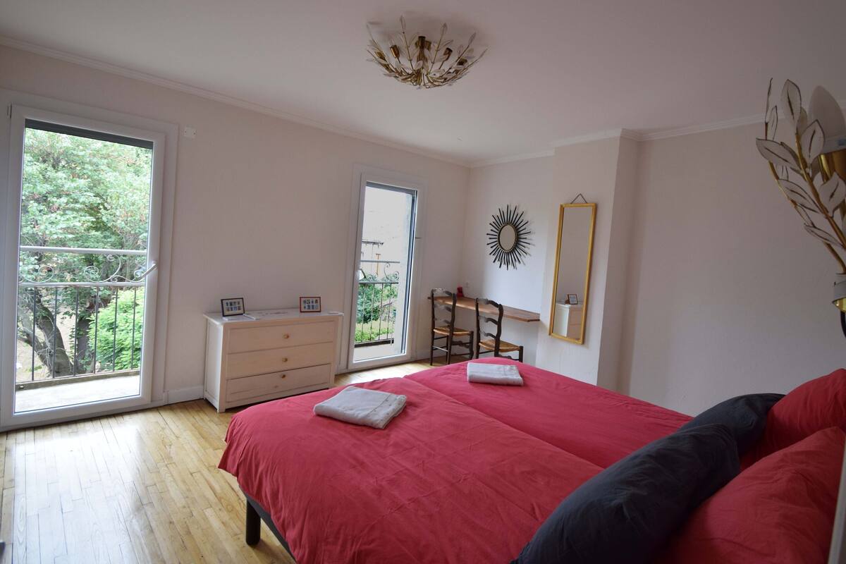 Chambre avec lits jumeaux, vue jardin Art D'Oise | 書桌、免費 Wi-Fi、獨特設計、獨特裝修
