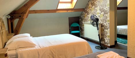 Family Room, Multiple Beds, Private Bathroom | Premium bedding, individually decorated, individually furnished, desk