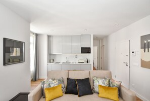 华丽公寓, 1 间卧室, 阳台 | 客厅 | 平板电视