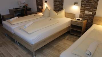 Desk, WiFi (free), bed sheets