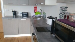 Premium Apartment, 1 Double Bed with Sofa bed | Private kitchen | Fridge, microwave, oven, stovetop