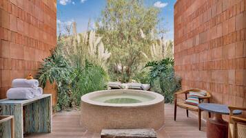 Suite, 1 King Bed (Serenity Suite, Plunge Pool) | Egyptian cotton sheets, premium bedding, down comforters, pillowtop beds