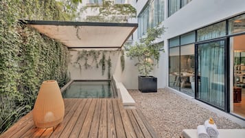 Suite, 1 cama King size, alberca privada (Zen) | Sábanas de algodón egipcio, ropa de cama de alta calidad y edredón