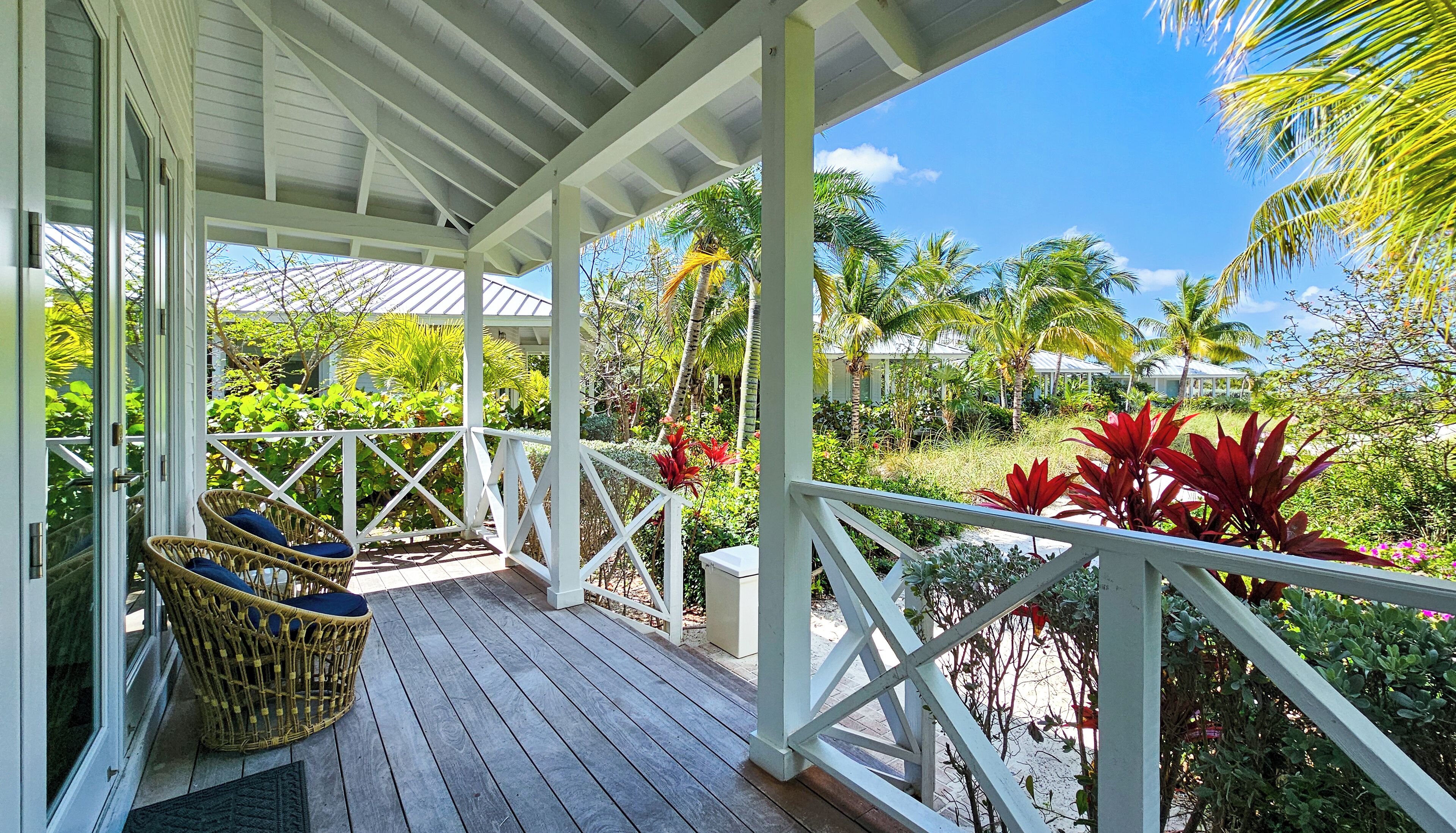 bungalow, 1 king bed, ocean view | terrace/patio