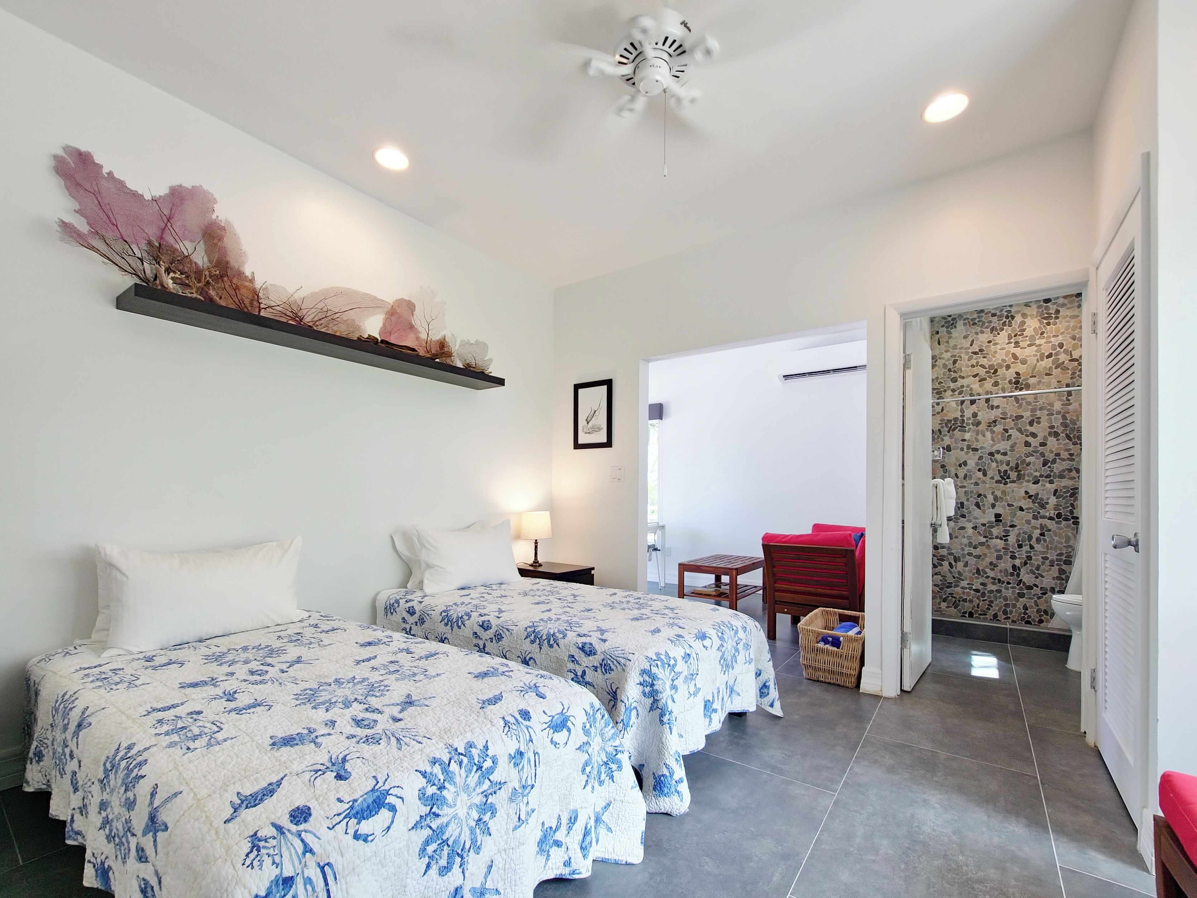 basic room, multiple beds, non smoking, beach view | iron/ironing board, free wifi, bed sheets