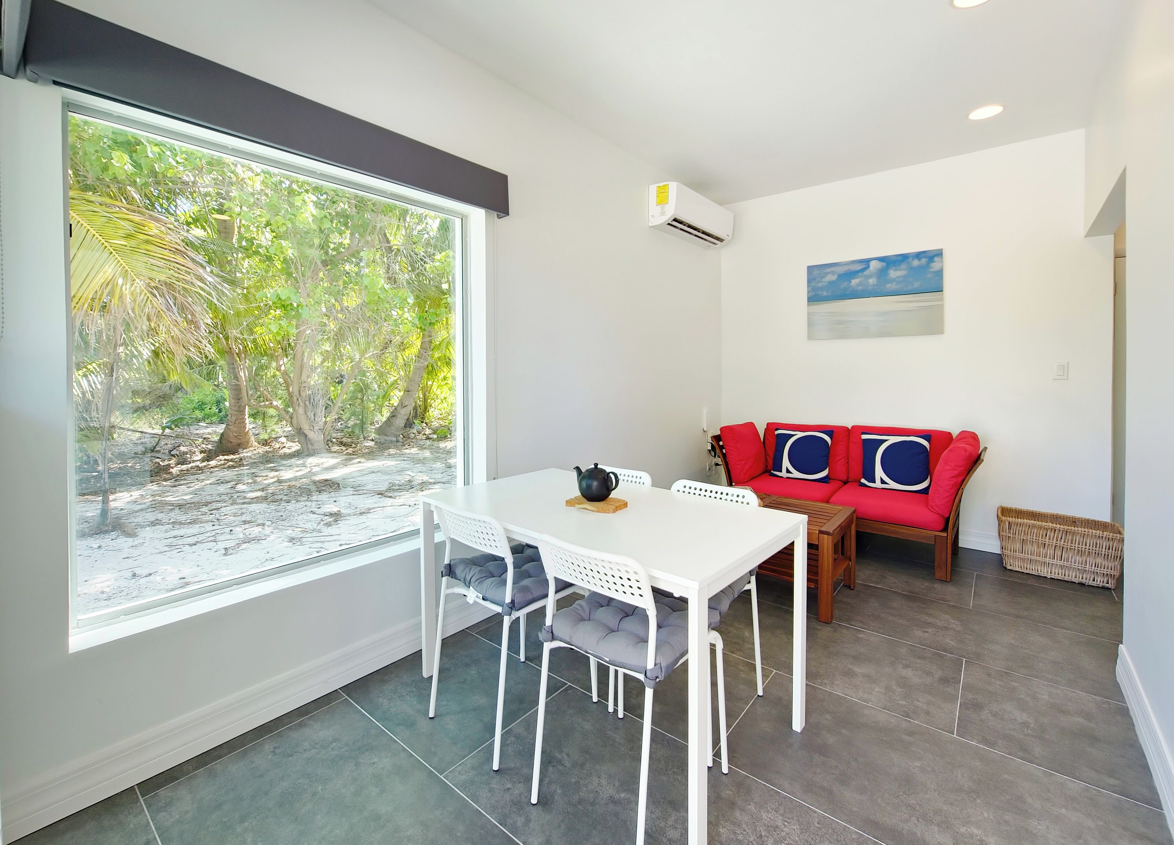 basic room, multiple beds, non smoking, beach view | in-room dining