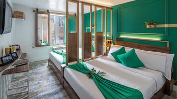 Elite Room, 2 Queen Beds (Smoke Free) | 1 bedroom, premium bedding, in-room safe, blackout curtains