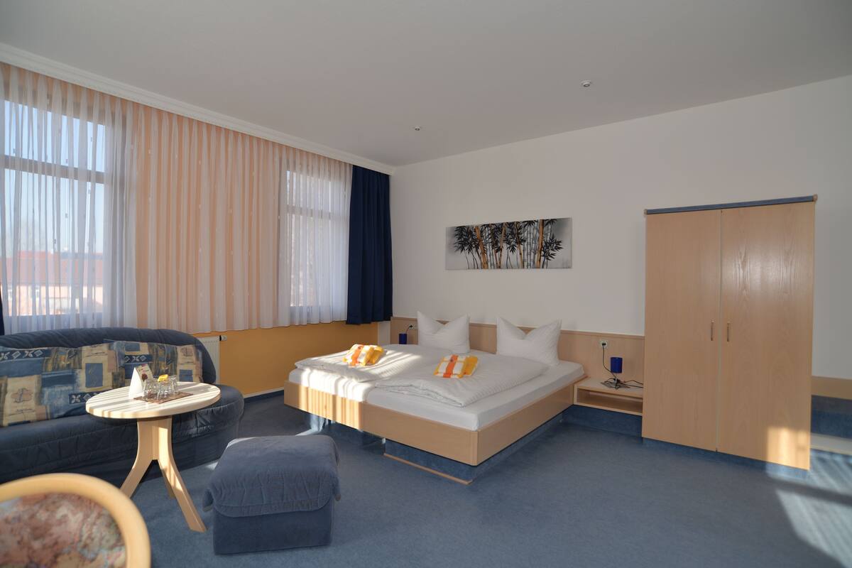 Comfort Double Room | Premium bedding, in-room safe, desk, iron/ironing board