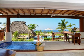 Apartment, 2 Bedrooms, Terrace, Beachfront | Private pool