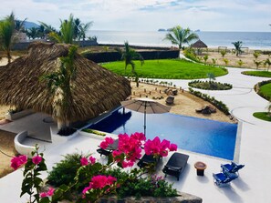 Apartment, 2 Bedrooms, Terrace, Beachfront | View from room