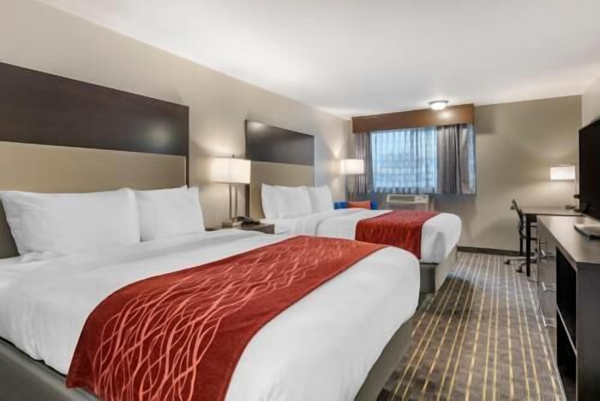 Premium bedding, pillowtop beds, blackout drapes, iron/ironing board