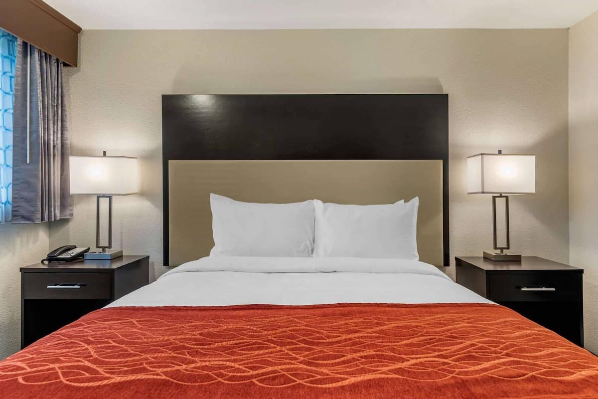 Premium bedding, pillowtop beds, blackout drapes, iron/ironing board