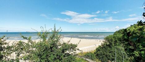 Vlak bij het strand, vissen