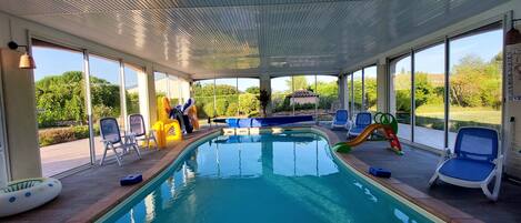 Indoor pool, a heated pool