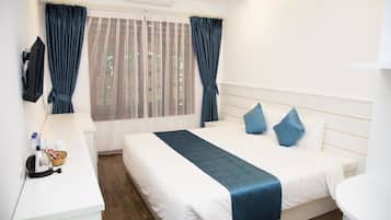 Minibar, skrivbord, mörkläggningsgardiner och gratis wi-fi