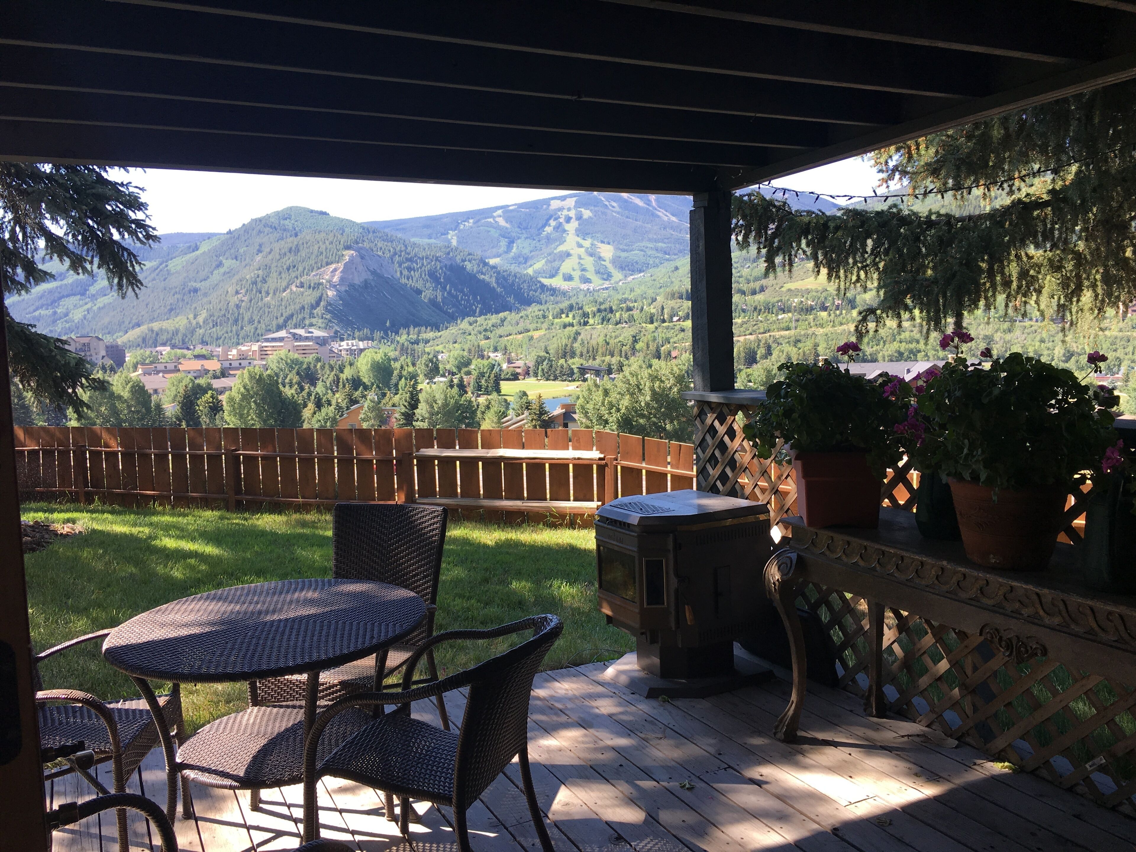 Summertime deck view
